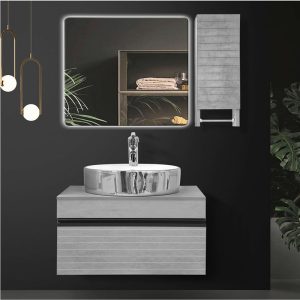 لنو نقره ای ساده دیواری (بتن)