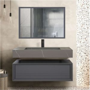 کاسه سرامیک طوسی مات کلکته با کابین