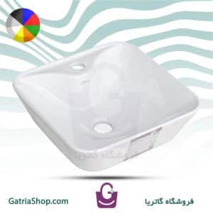 روشویی روکابینتی گاتریا مدل هما مربع (جاشیر دار)